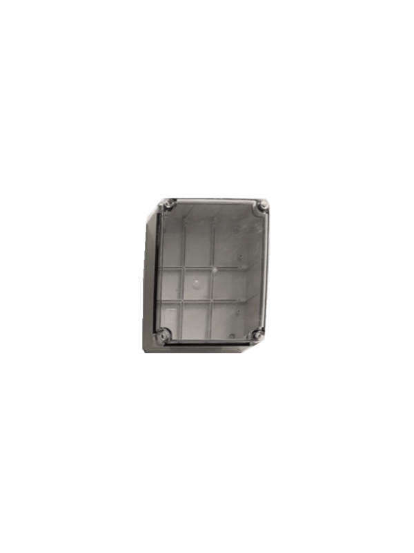 SBE TECH SBE-TR24019090 - Gabinete plástico para exteriores, cubierta transparente, 24x19x9 cm, termoplástico auto extinguible, IP67, alta resistencia al impacto, color gris #MCI2Q125