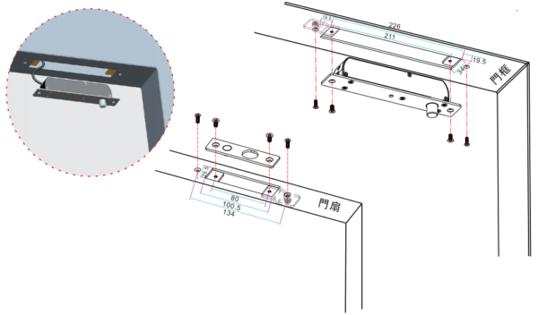 YLI YB700ALED - Cerradura eléctrica de Perno con indicador led, de uso rudo para control de acceso , cuenta retardo de tiempo de 3,6 y 9 segundos con hasta 2000 Kg de fuerza de sujeción - Image 3