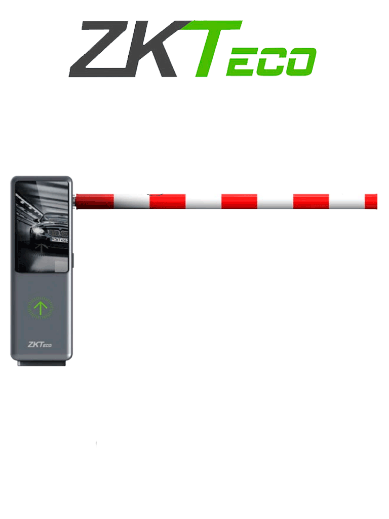 ZKTECO - BG-LCD100L/R (4m) Barrera Vehicular / Brazo brazo cilíndrico con esponja 4m / 0.6s~3s Apertura y Cierre / Pantalla LCD 21.5" TFT / ZKBioMedia Software para pantalla / Motor Brushless / Módulo Wi-Fi para App ZK Barrier #ZKd
