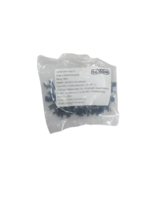 TCE LMG-NCC-5mm-BKQ50 - Grapa cuadrada de pared / medida interna 5 mm / Altura 6 mm / Color negro / Bolsa de 50 piezas#GRAPA - Image 2