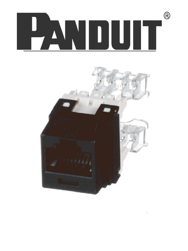 PANDUIT NK688MBL - Jack UTP RJ45 Cat6 / Tipo Keystone / Categoría 6 / Negro #MCI1Q125