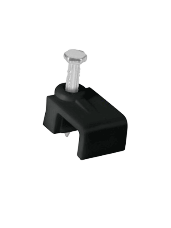 TCE LMG-NCC-5mm-BKQ50 - Grapa cuadrada de pared / medida interna 5 mm / Altura 6 mm / Color negro / Bolsa de 50 piezas#GRAPA