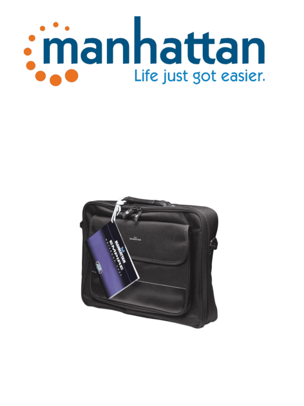 MANHATTAN 421560 - Maletín para computadora portatil / Empire / Cierre en la parte superior / Ajustable a la mayoría de las portatiles de 17" (Sobre pedido)