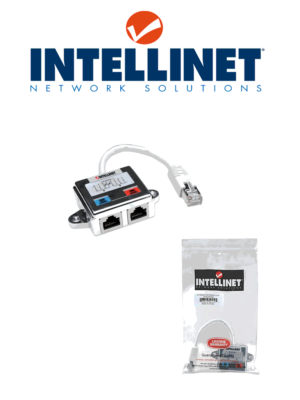 INTELLINET 504195 - Distribuidor RJ45 modular Cat 5E / Comprar en pares / permite dividir en 2 puertos un cable Blindado Cat 5E/ Utilizado en pares (uno en cada extremo del lazo) (Sobre Pedido(