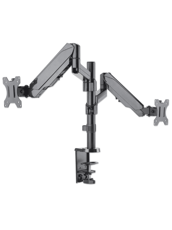 MANHATTAN 461597 Soporte universal para dos monitores, con pistón a gas Dos brazos articulados con pistón a gas, que soporta una televisión de 17" a 32" o un monitor de hasta 8 kg (17.64 lbs.) #MCI1 - Image 3