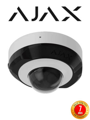 Ajax DomeCam Mini (5 Mp/2.8 mm) - Camara IP Domo 5 Megapixeles con IA y Micrófono/ H.265/ 25 Fps/ Lente de 2.8mm/ Angulo de 100°-110°/ IR DE 30 Mts/ IP65/ PoE/ WDR/HDR. Color Blanco #NUEVOAJAX