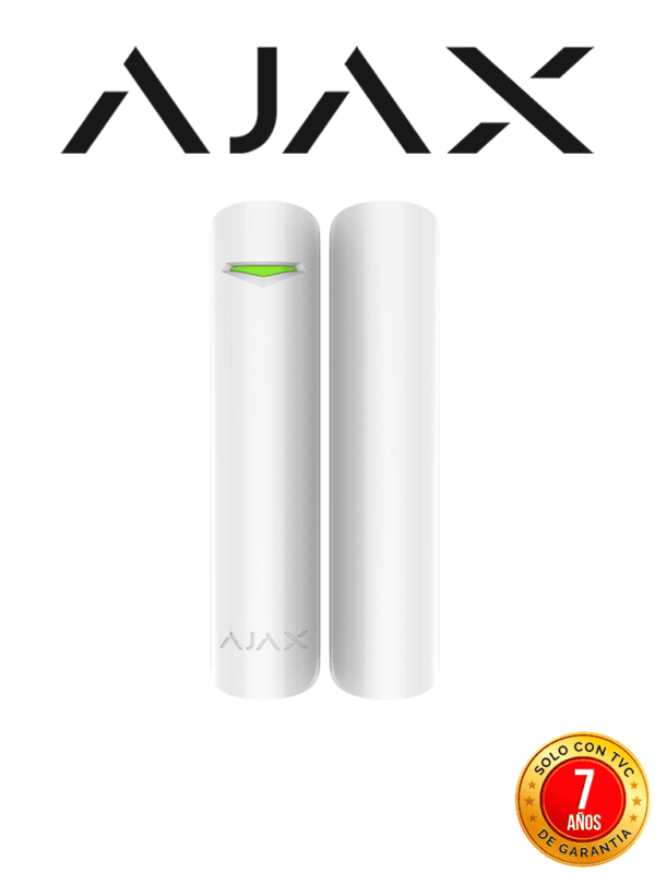 AJAX DoorProtectPlusW - Detector de apertura, vibración e inclinación inalámbrico. Color Blanco (28269.13.WH3)