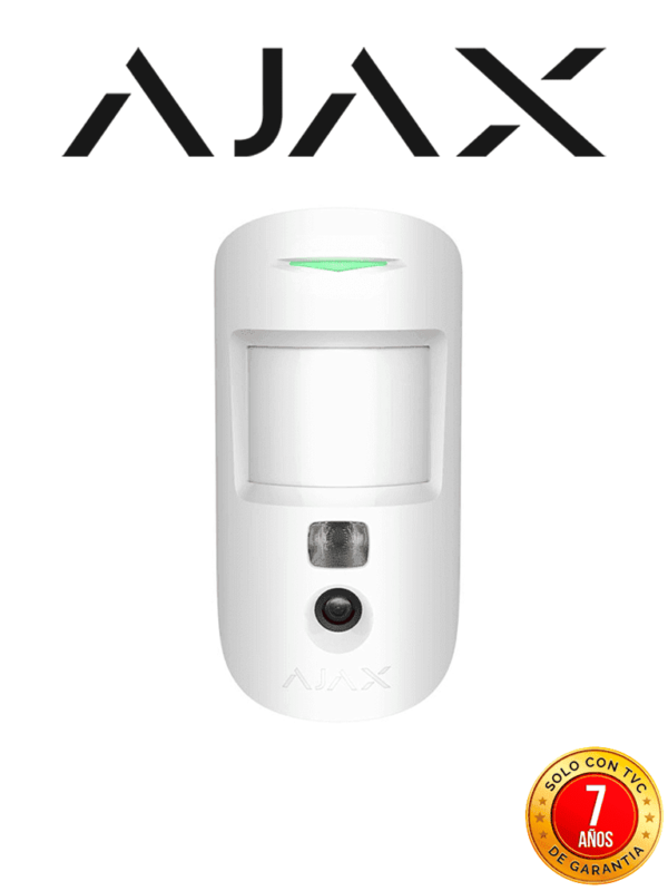 AJAX MotionCam W - Detector de movimiento con Verificación fotográfica. Color Blanco (27383.23.WH3) #VIVESEGURO