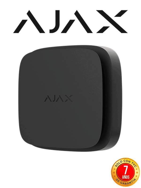 AJAX FireProtect 2 RB (Heat/Smoke/CO) N- Detector inalámbrico de incendio con sensores de Calor, Humo y Monóxido de Carbono (CO). Color Negro #FPRB