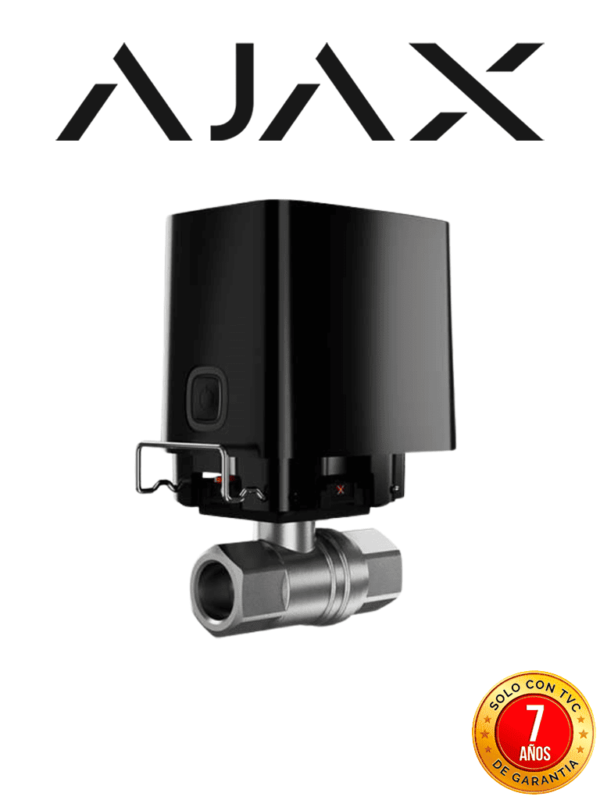 Ajax WaterStop B- Valvula Inteligente de cierre de agua de 3/4 de pulgada/ Color Negro #CONEXION #WS #TVC24 #MCI2