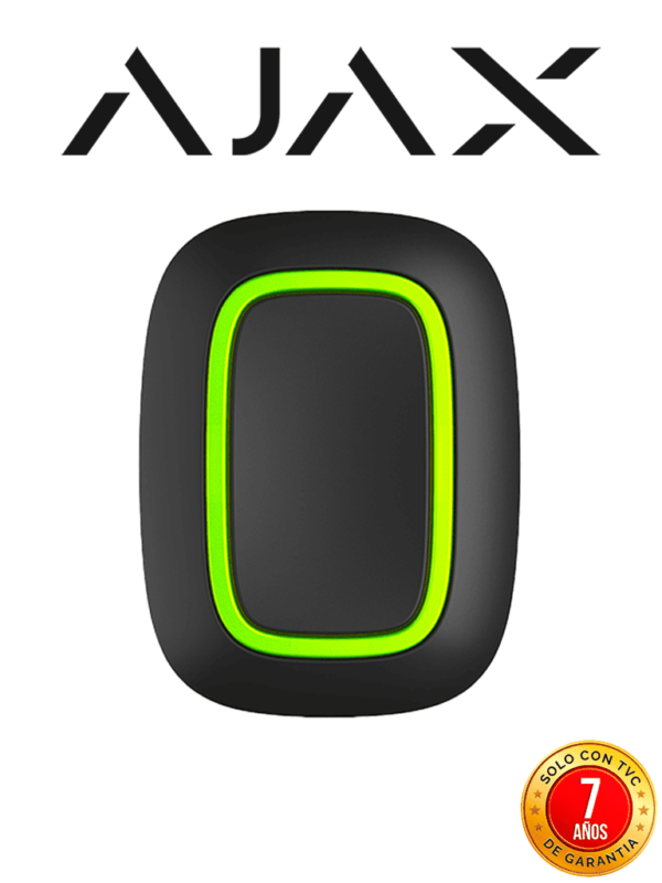 AJAX Button B - Botón inteligente multifuncional. Botón de pánico / Control de dispositivos de automatización / Silenciar alarmas de detectores de incendios. Color Negro (28202.26.BL3) #MCI2 #AJAXHOTDEALS