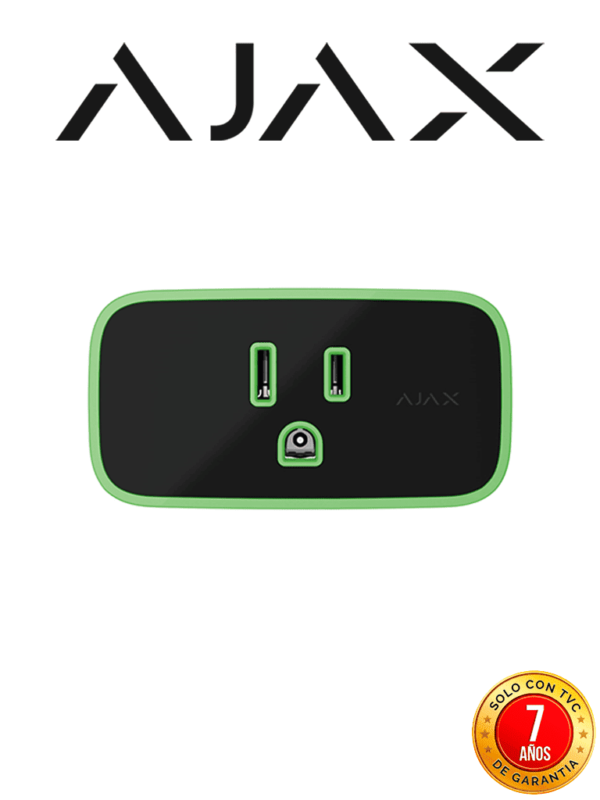 AJAX Socket - Enchufe inteligente e inalámbrico con monitor de consumo eléctrico color negro. #NUEVOAJAX