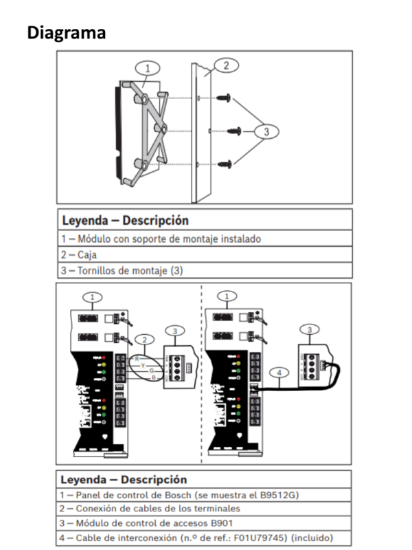 BOSCH I_B901 - Modulo de control de acceso compatible con panel B8512G y B9512G / PEMITE Integrar lectoras a panel de INTR #ultimaspiezas #GuadalupeReyes #OfertasAAA - Image 2