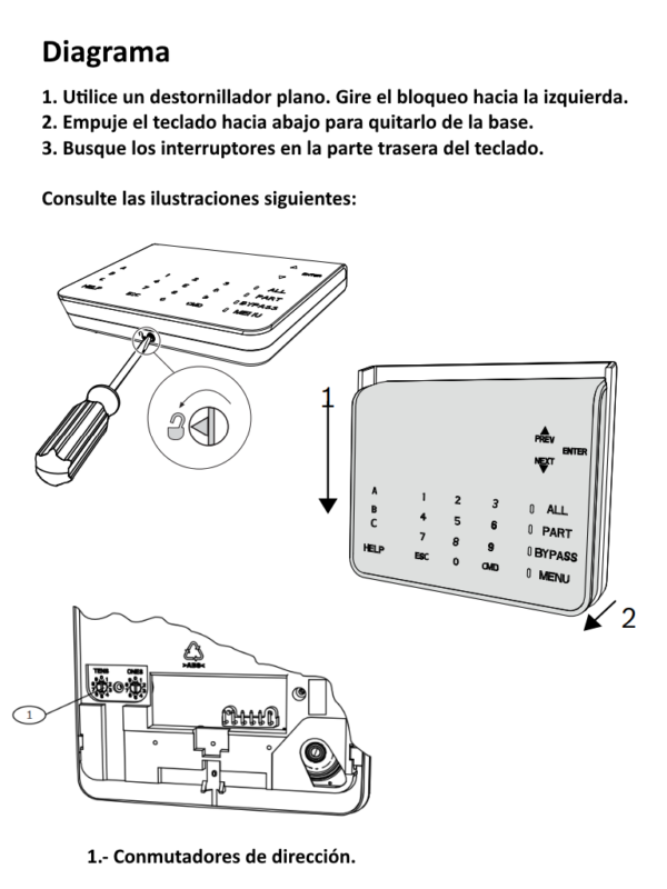 BOSCH I_B926F - Teclado con conexion SDI2 / Compatible incendio / Alfanumerico - Image 3