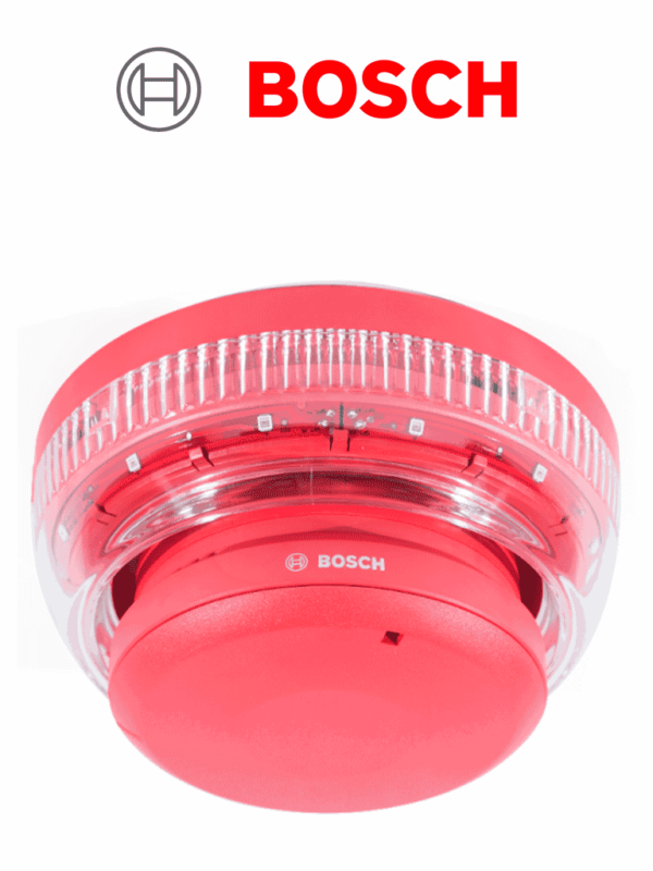 BOSCH F_FNX425UWFRD-Alarma acustica visual carcasa roja, parpadeo blanco