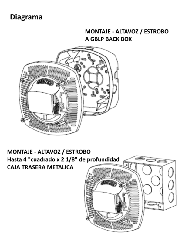BOSCH F_ GSSPK24WLPR - Altavoz ESTROBO de montaje en pared color rojo certificacion UL - Image 2