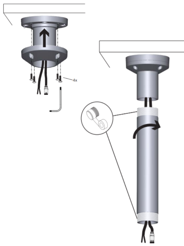 BOSCH V_NDAUPMT - Soporte tubo colgante de 31CM - Image 2