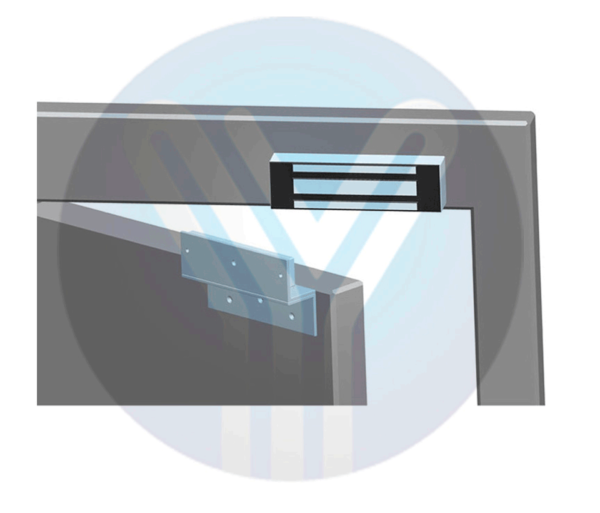 YLI YM500NWPACK - Paquete de Cerradura Magnética para exterior YM500NW y Soporte de Fijación tipo ZL / Fuerza de Sujeción 500kg (1200LB) / Para puertas de madera, vidrio y metálicas / IP68 - Image 2
