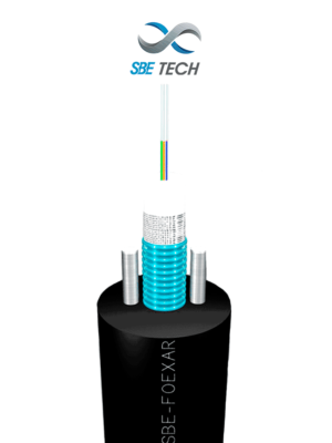 SBETECH SBE-FOEXAR6MM50M4 - fibra óptica multimodo con armadura metálica 50/125 de 6 hilos OM4 10G (múltiplo de venta de 100 mts)