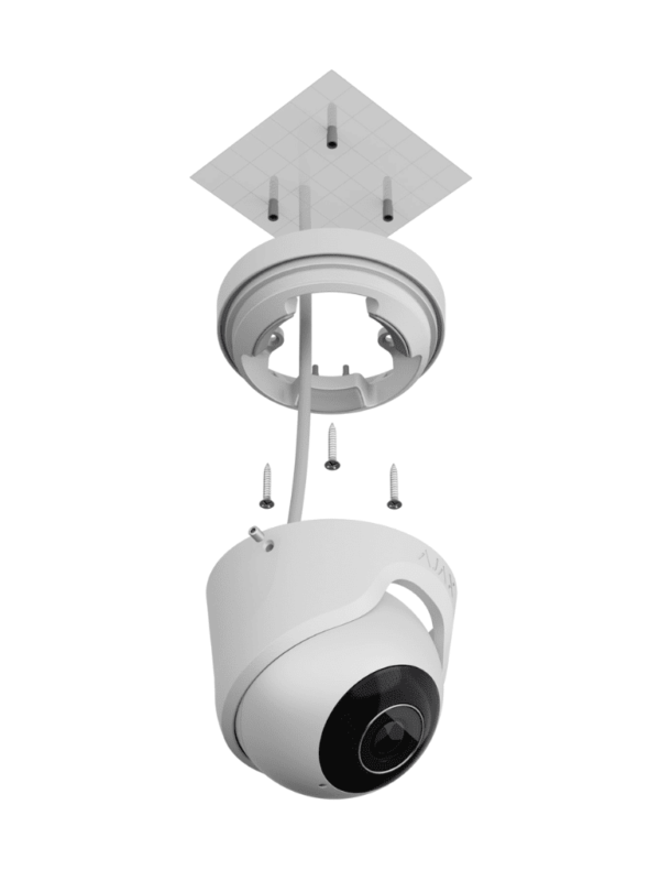 Ajax TurretCam (5 Mp/2.8 mm) - Camara IP Torreta 5 Megapixeles con IA y Micrófono/ H.265/ 25 Fps/ Lente de 2.8mm/ Angulo de 100°-110°/ IR DE 35 Mts/ IP65/ PoE/ WDR/HDR. Color Blanco #NUEVOAJAX - Image 2