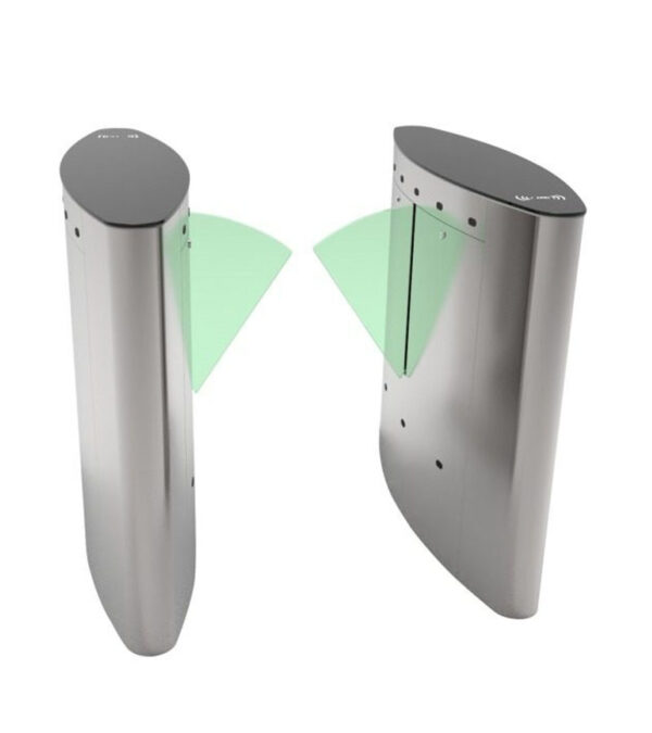 ZKTECO FBL5022 - Barrera Peatonal Tipo Flap Bidirecc. / 2 Chasis Acero SUS304/ Cristal Templado / Aleta de Acrílico / Carril 60 cm / Exterior Protegido / 30 a 40 Personas X Min / 2 Millones de Ciclos / Incluye Panel INBIO260 PULL y Lectores FR1200 ID - Image 2