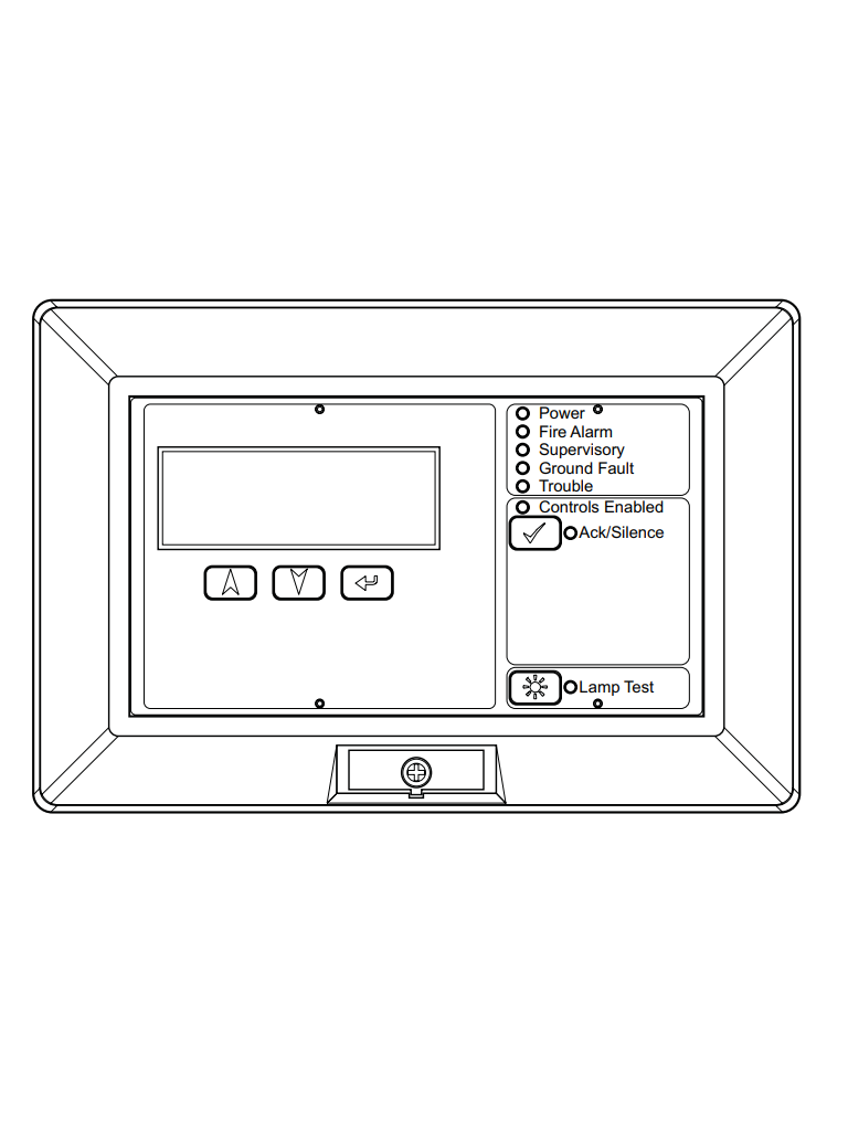 KIDDE KRLCDR - Anunciador Remoto LCD / Inglés / Sin Controles Comunes / Rojo - Image 2