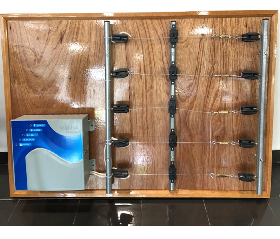 YONUSA PACK127AF -Paquete de energizador de alta frecuencia con interface/ Sirena y gabinete metálico/ Bobina de alambre 500 mts/ Bobina cable bujía/ batería y 5 letrero - Image 5