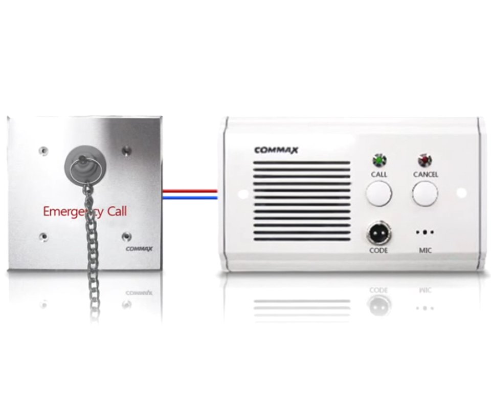 COMMAX ES420 - Botón de emergencia con cadena para sistema de llamado de enfermería / Uso en regaderas, con protección contra agua / Conexión con JNS4CS a 2 hilos / Activa luz de corredor - Image 2