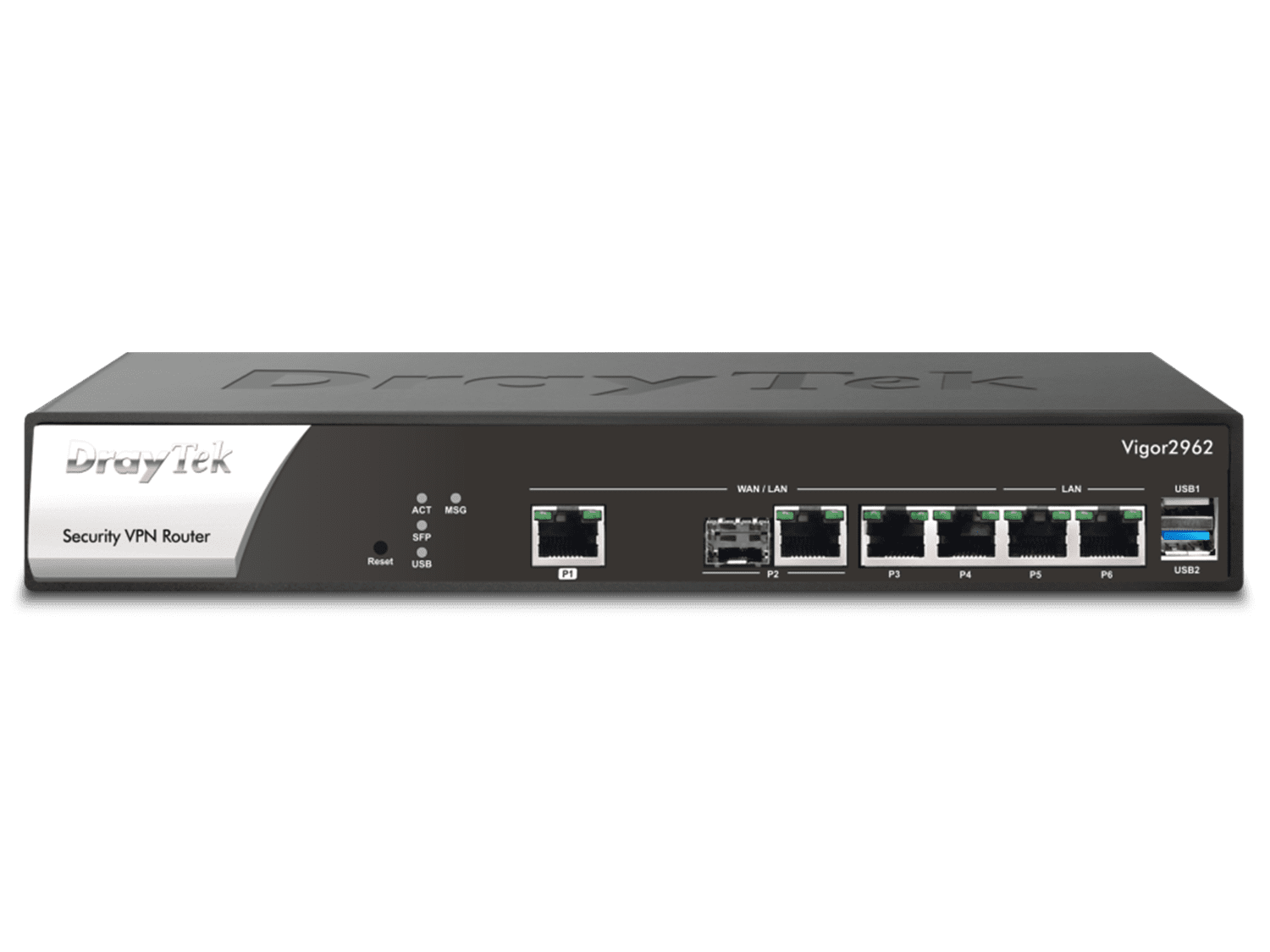 DrayTek VIGOR2962- Ruteador Multi-WAN Balanceador para PyMEs, hasta 200 túneles VPN, 1 puerto WAN 2.5GB, 1 combo SFP & RJ45 WAN, 2 puertos LAN & WAN GE, 2 LAN RJ45 GE, con filtrado web - Image 3
