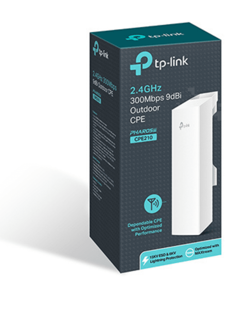 TP-LINK CPE210 - Radio CPE para exteriores con antena integrada de 9dBi en 2.4GHz a 300Mbps, MIMO 2x2, Pharos MAXtream TDMA, Modos: AP, Cliente, Router AP, Cliente Router AP (WISP) - Image 4