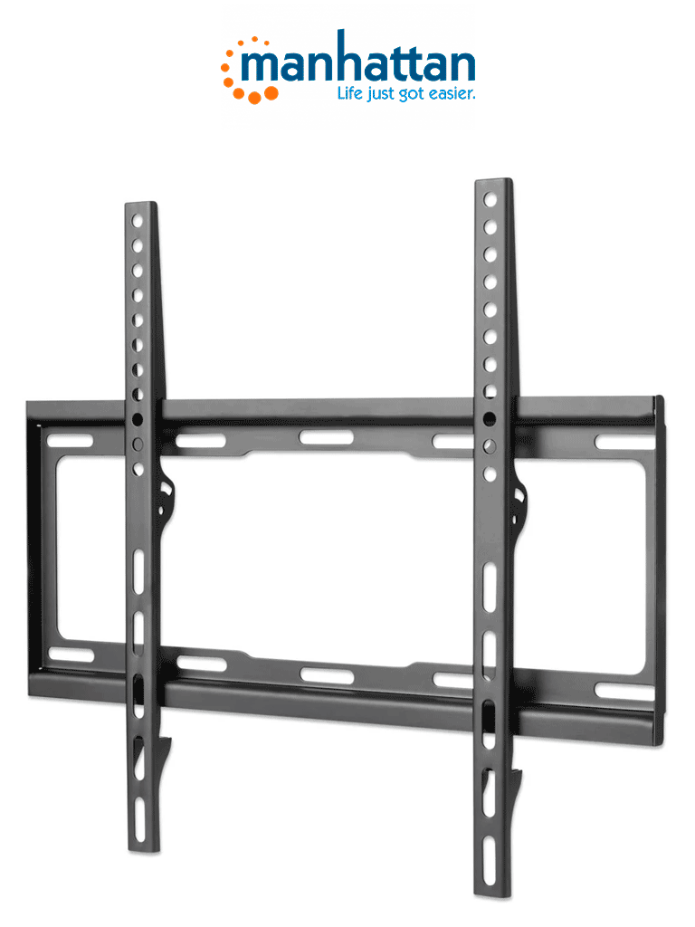 MANHATTAN 460934 - Soporte de Pared Para Pantalla de 32 a 55 Pulgadas/ 40 Kg de Carga/ Fijo/ Fabricado Acero/ VESA 200/ 300/ 400x200/ 400