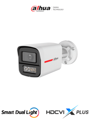 DAHUA DH-HAC-HFW1249XN-IL-A-PRO - Cámara Bullet HDCVI 2MP WizColor/ HDCVI X PLUS/ Imagen 24 Horas a Color/ Corrección de Distorsión de Imagen mediante IA/ Iluminador Dual Inteligente/ Hasta 50m de Dist de Ilumin/ Doble Mic Incorp/ Visión de Hasta 101°
