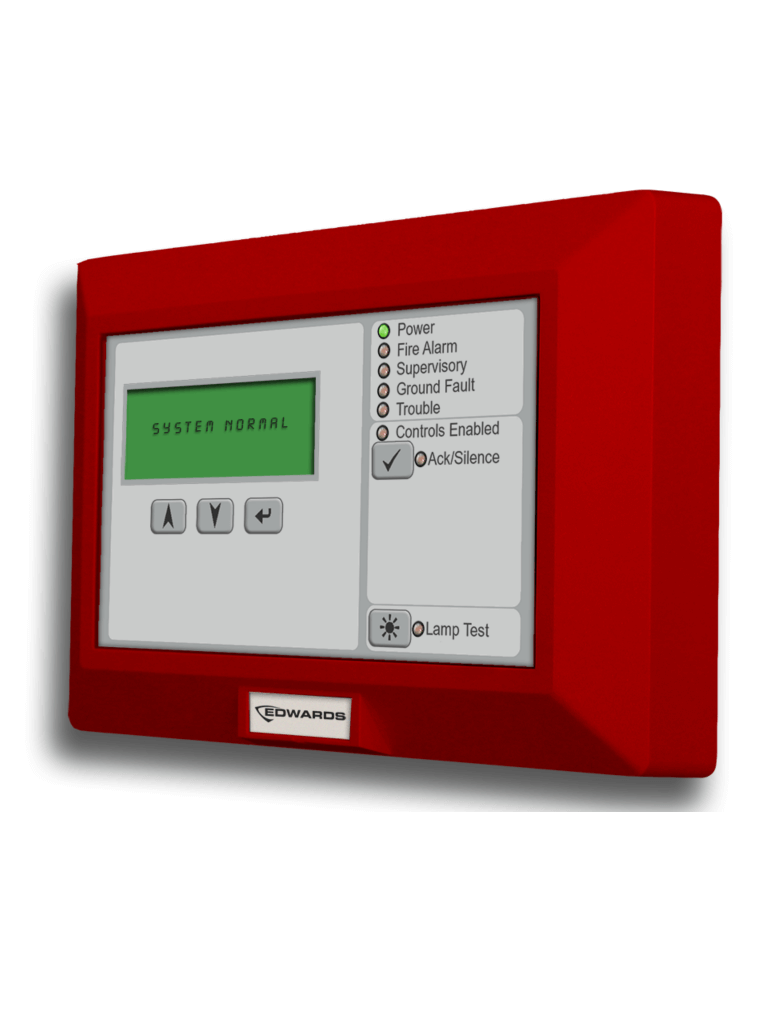 KIDDE KRLCDR - Anunciador Remoto LCD / Inglés / Sin Controles Comunes / Rojo