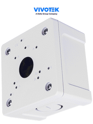 VIVOTEK AM-71C_V02 - Caja de conexiones de exterior para cámaras domo y bullet, IP66, color blanco, fabricada en aleación de aluminio