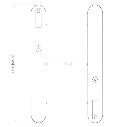 DAHUA ASGB521H-D - Swing Barrier Media para exterior/ 1 Carril/ Motor Electrico CD/ Acero Inoxidable/ Puerto RS232/ Soporta Conteo de Entrada y Salida/ 20personas x minuto/ Entrada de Alarma de Incendio para desbloqueo/ - Image 3