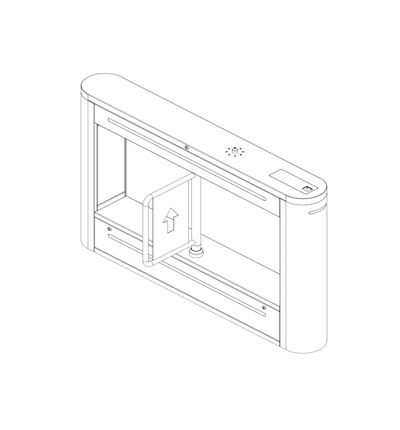 DAHUA ASGB521H-D - Swing Barrier Media para exterior/ 1 Carril/ Motor Electrico CD/ Acero Inoxidable/ Puerto RS232/ Soporta Conteo de Entrada y Salida/ 20personas x minuto/ Entrada de Alarma de Incendio para desbloqueo/ - Image 4