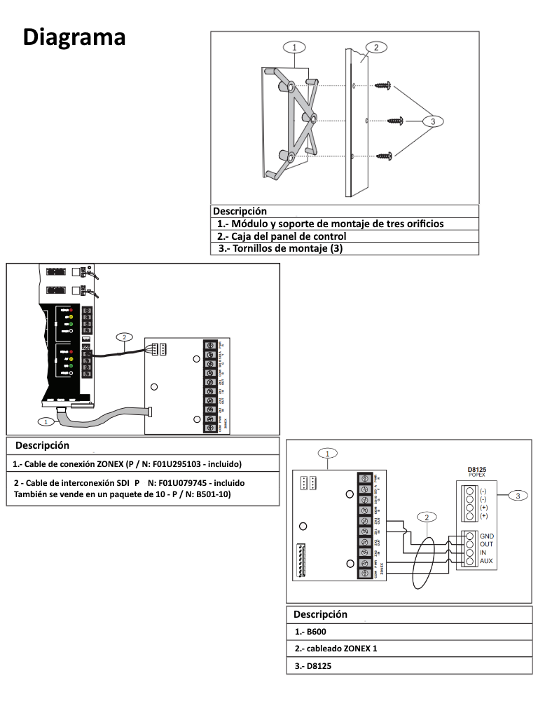 BOSCH I_B600 - Modulo ZONEX / Compatible paneles series b y g - Image 2