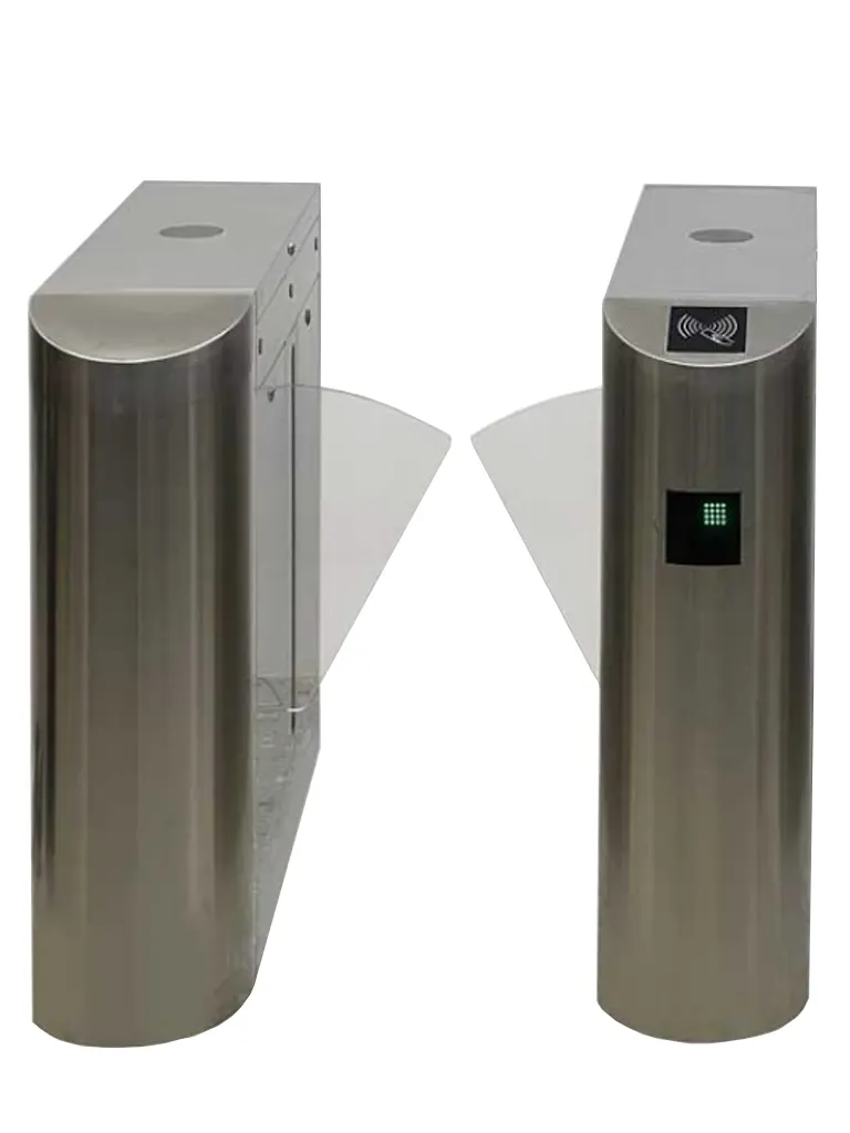 WEJOIN WJTYH101SP - Barreras Peatonal Flap Barrier Bidireccional con Aletas de Acrílico 3 Millones de Ciclos pase 25 - 35 por minuto Compatible con Controles de Acceso - Image 2