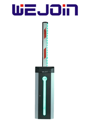 WEJOIN WJCB120VFIR34LED - Barrera Vehicular Derecha con Led / Alto flujo / Motor 24 VDC / Brazo Rectangular de 4 Metros / Velocidad 3 Segundos / Dirección Ajustable