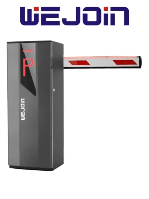 WEJOIN WJNSBG101HL34LED - Barrera Vehicular Izquierda, Brazo de 4 Metros con Led, Velocidad 3 Segundos, Motor de Alto Flujo Sin Resortes, 6 Millones de Ciclos, Fácil Cambio de Dirección