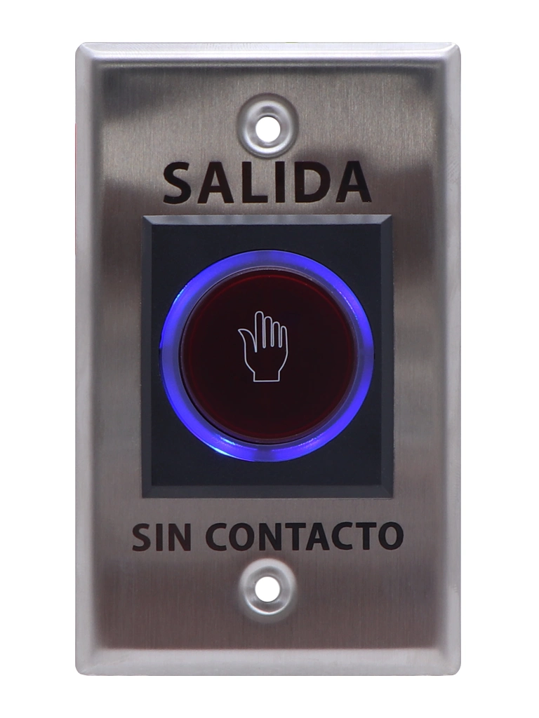 ZKTECO TLEB102 - Botón de Salida sin Contacto, Serie K11, Indicador LED, Acero Inoxidable, 12 VCC, Función NC/NO, Distancia de Detección hasta 10 cm - Image 2