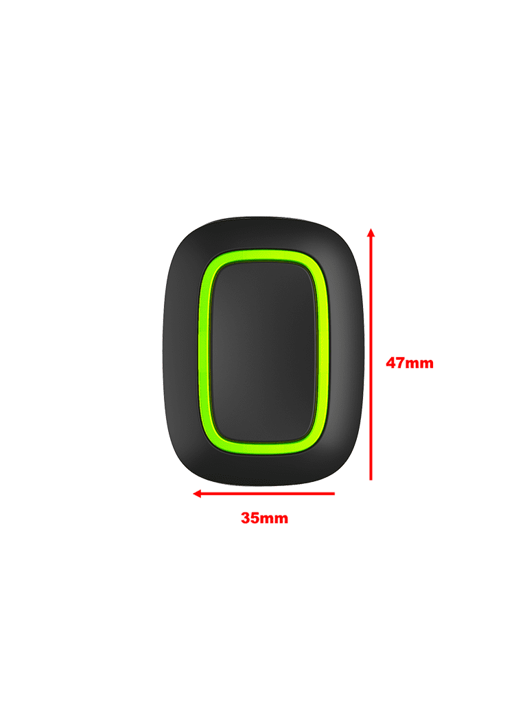 AJAX Button B - Botón inteligente multifuncional. Botón de pánico / Control de dispositivos de automatización / Silenciar alarmas de detectores de incendios. Color Negro (28202.26.BL3) - Image 2