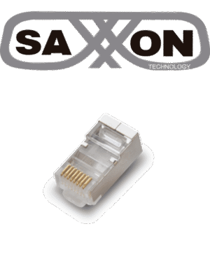 SAXXON S901B - Conector plug RJ45 para cable UTP/FTP /CAT 5E / Blindado / Paquete 100 piezas
