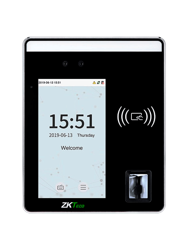 ZKTECO SpeedfaceH5L - Terminal de Control de Acceso y Asistencia/ 6000 Rostros/ 10000 Tarjetas o QR/ 6000 Huellas/ 3000 Palmas/ Pantalla Touch de 5/ Reconocimiento a 2m/ Serie Visible Light/ TCP/IP - Image 2