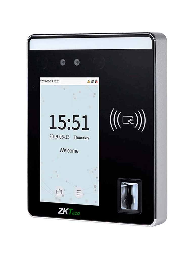 ZKTECO SpeedfaceH5L - Terminal de Control de Acceso y Asistencia/ 6000 Rostros/ 10000 Tarjetas o QR/ 6000 Huellas/ 3000 Palmas/ Pantalla Touch de 5/ Reconocimiento a 2m/ Serie Visible Light/ TCP/IP - Image 3