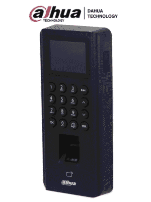 DAHUA ASI2212J-D - Control de Acceso de Huella y Tarjetas ID (EM)/ Pantalla de 2.4 Pulgadas/ Comunicacion TCP/IP/ P2P/ Soporte 5,000 Usuarios Tarjetas y Passwords/ 3000 Huellas/ 100,000 Registros/ 128 Periodos y Dias Festivos/