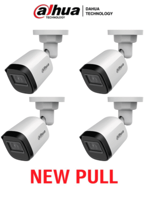 DAHUA DAHUA HAC-B1A21PAQ NEWPULL - Paquete Caja de 4 Camaras Bullet 1080P/ 82 Grados de Apertura/ Lente de 3.6mm/ IR de 20 Mts/ IP67/ TVI AHD y CVBS/