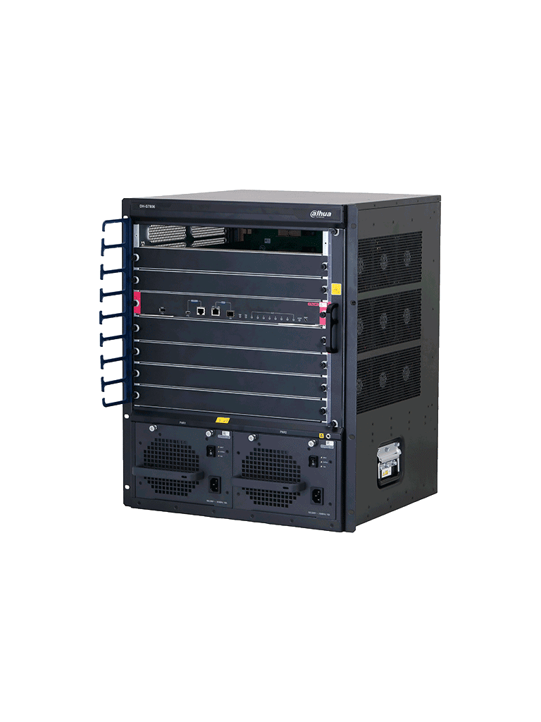 DAHUA DH-S7806 Switch Core Administrabe capa 3/ Switching 76.8Tbps/ 8640Mpps/ A prueba de rayos/ Hot Swap/ 8 Slots/6 Line Card Slots/IPv4 e IPv6 de alto rendimiento/ Admite un marco resiliente inteligente. - Image 3