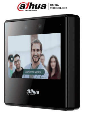 DAHUA ASA3223A-W - Control de asistencia con reconocimiento facial, pantalla táctil de 4.3", WiFi, capacidad para 2000 rostros y contraseñas, 300,000 registros, detección de vida en 0.2 segundos y rango de reconocimiento de 0.3 a 1.5Mts.