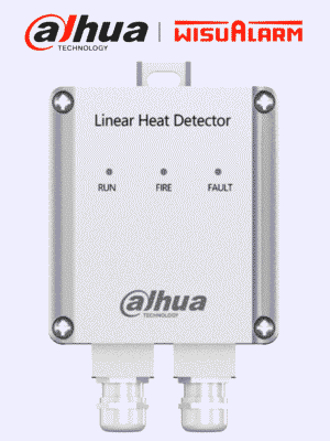 DAHUA WISUALARM DHI-HY-LD413A-I - Unidad adaptadora para sistema de detección de calor mediante cable lineal, Trabaja en conjunto con la terminal DHI-HY-LD413A-P, LEDs indicadores de estado, Compatible con DHI-HY-TSC-40DA-68-200